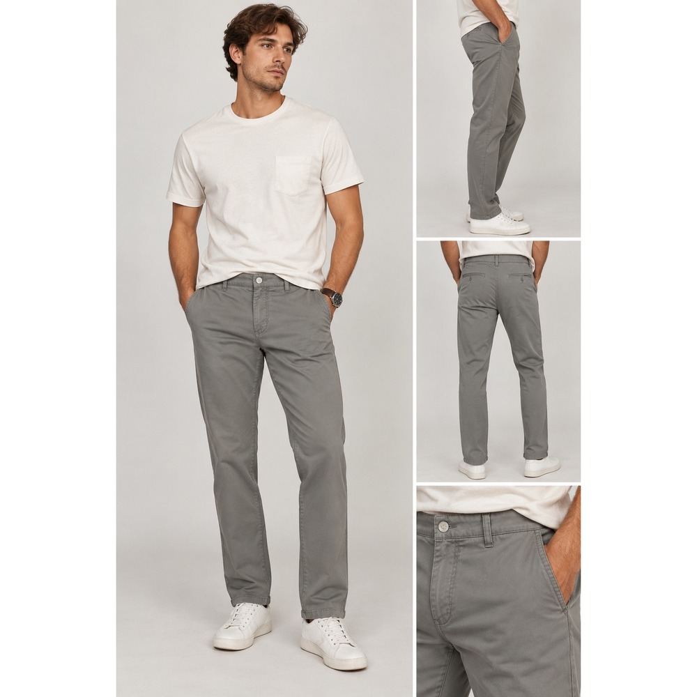 Bonobos Chino Pants Mens 35/30 Gray Slim Fit Stretch Casual Business Preppy